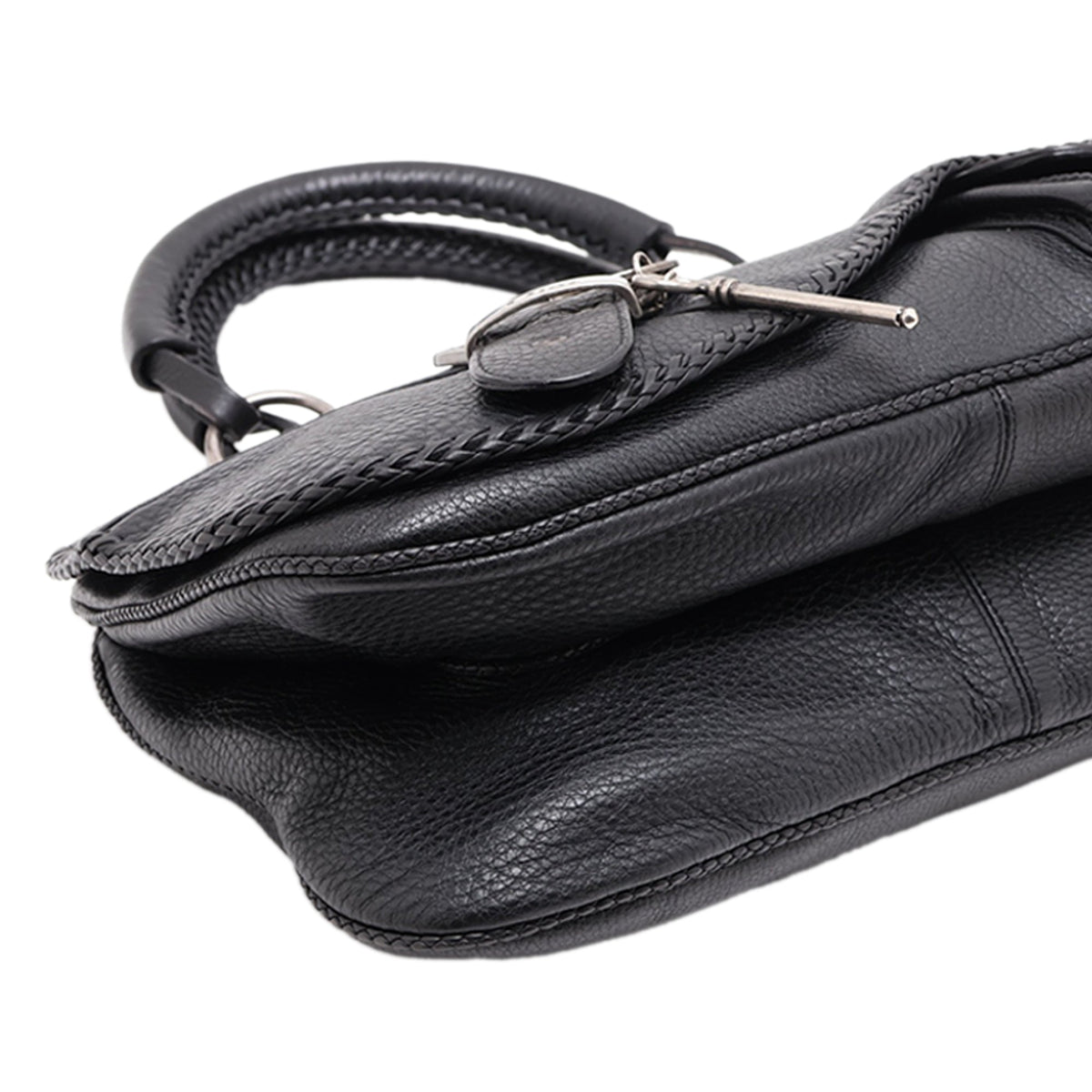 Dior Calfskin Gaucho Double Saddle Handbag — Black