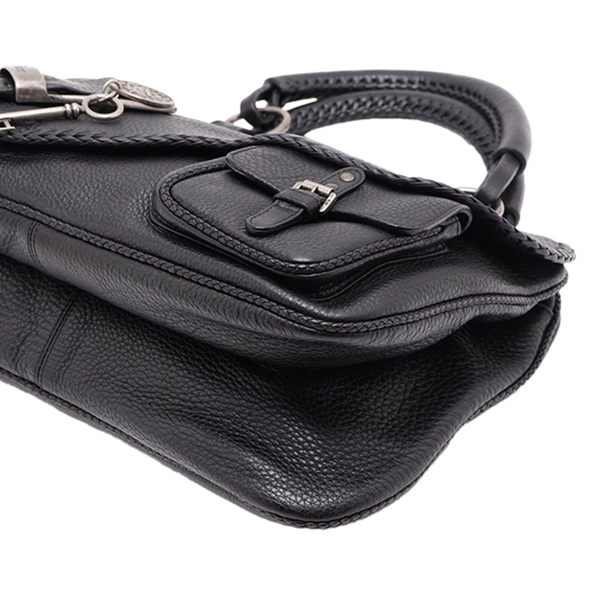 Dior Calfskin Gaucho Double Saddle Handbag — Black