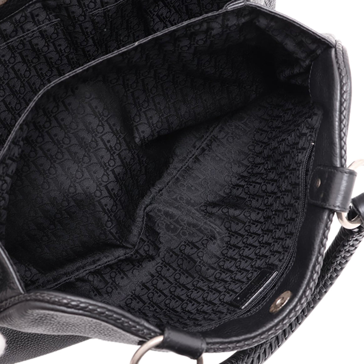 Dior Calfskin Gaucho Double Saddle Handbag — Black
