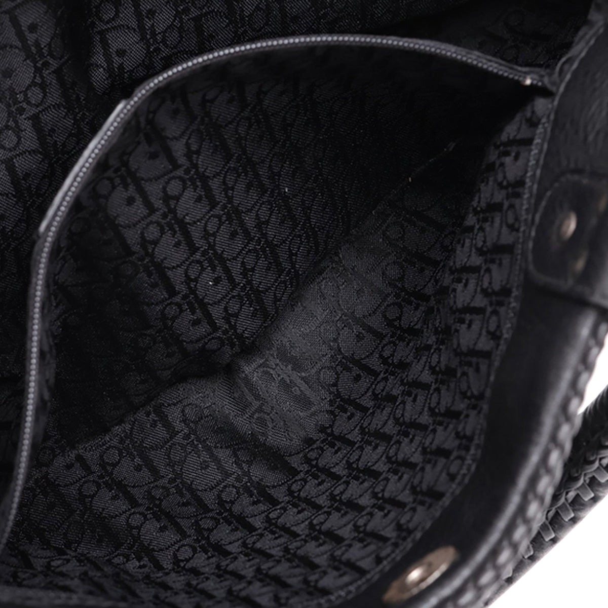 Dior Calfskin Gaucho Double Saddle Handbag — Black