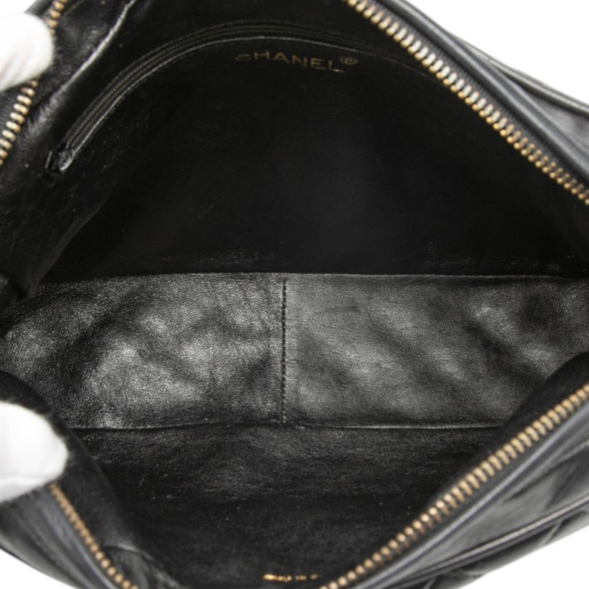Chanel CC Quilted Lambskin Tassel Flap Camera Bag