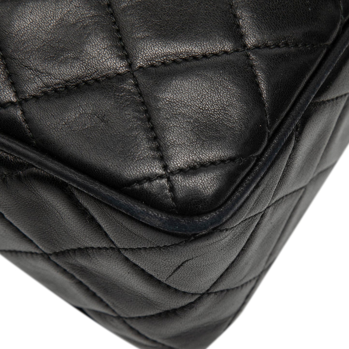 Chanel CC Quilted Lambskin Tassel Flap Camera Bag