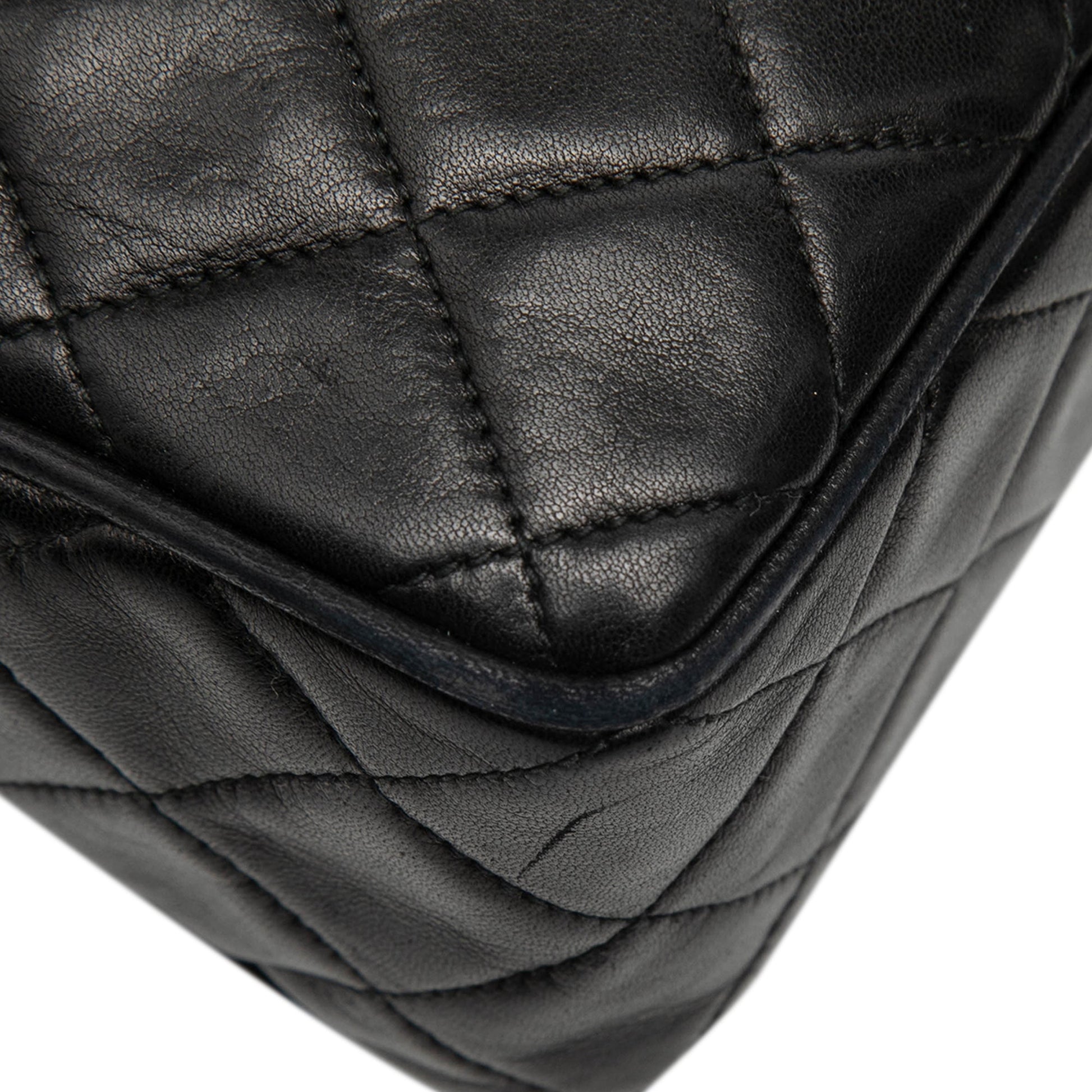 Chanel CC Quilted Lambskin Tassel Flap Camera Bag