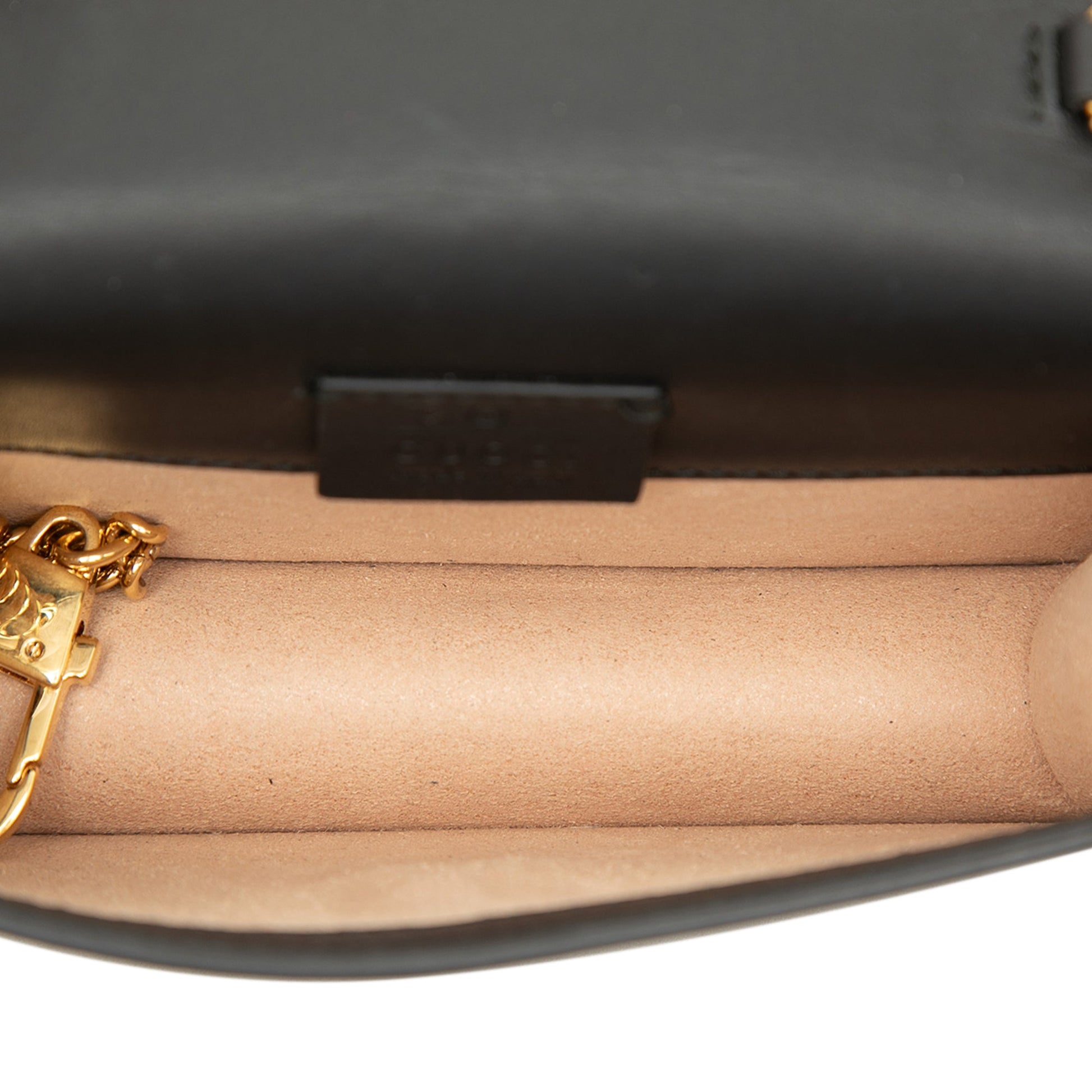 Gucci Super Mini Calfskin Web Sylvie Chain Crossbody