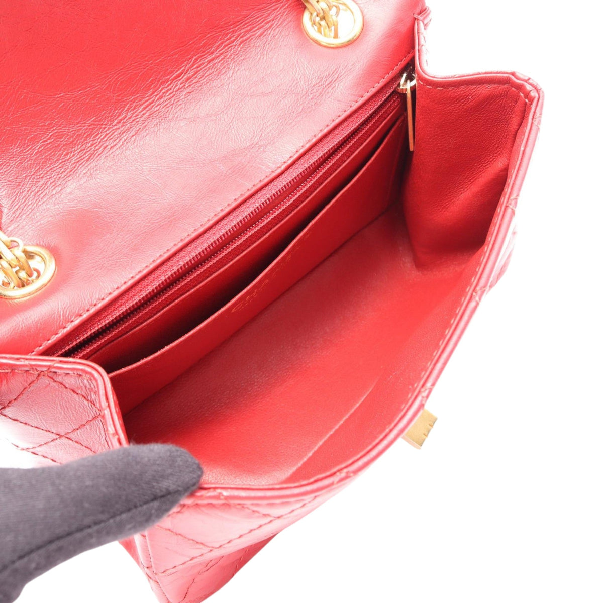 Chanel Mini Quilted Aged Calfskin Reissue 2.55 Single Flap