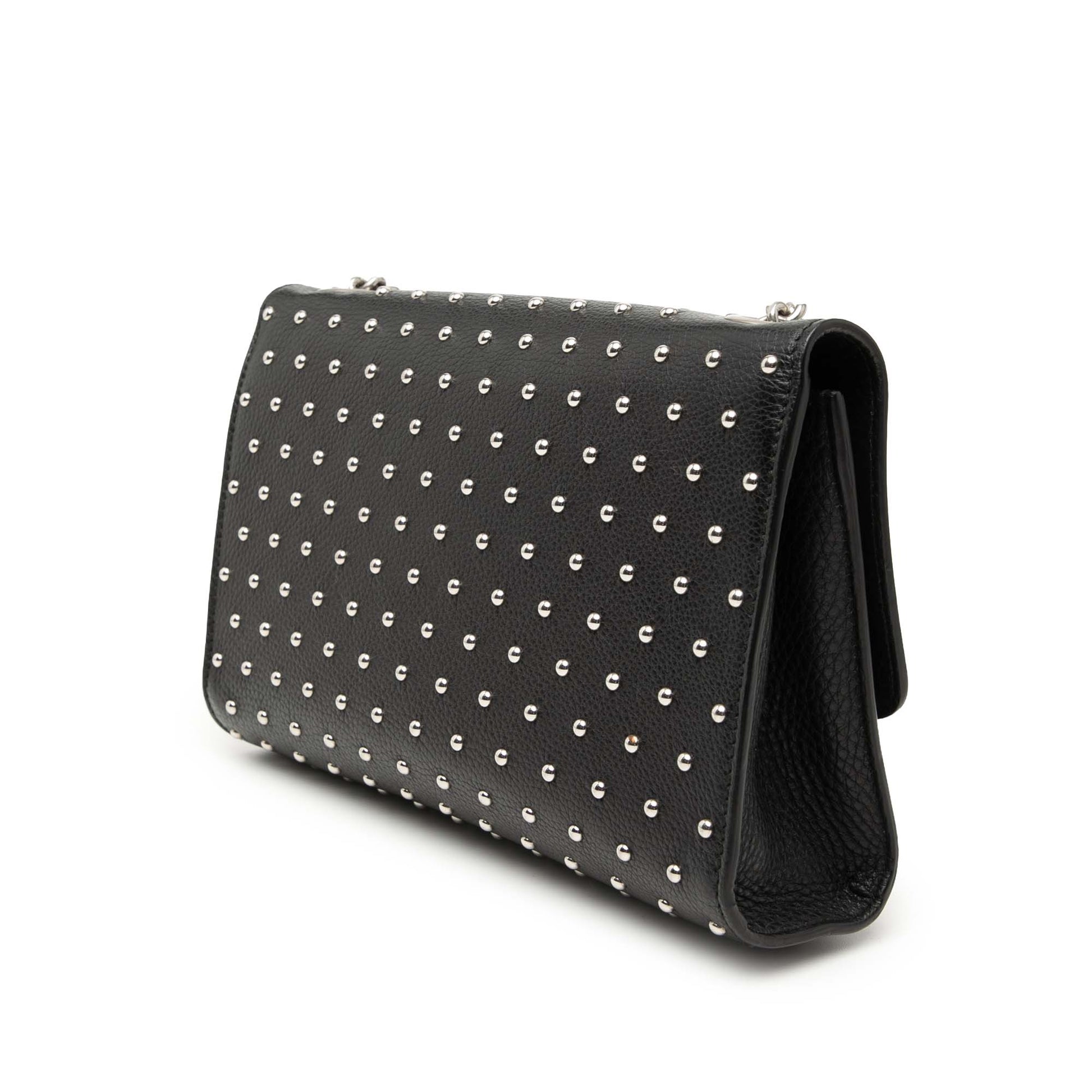 Medium Studded Leather Miss Bamboo Crossbody