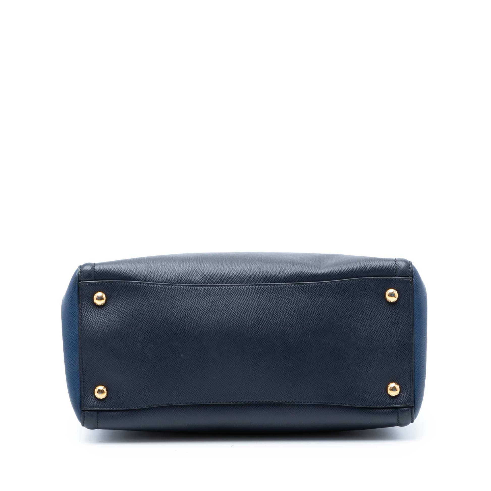 Prada Medium Bicolor Saffiano Lux Galleria Satche