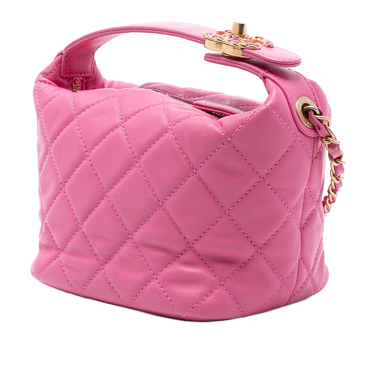 Chanel Small Quilted Lambskin Perfect Meeting Hobo Bag
