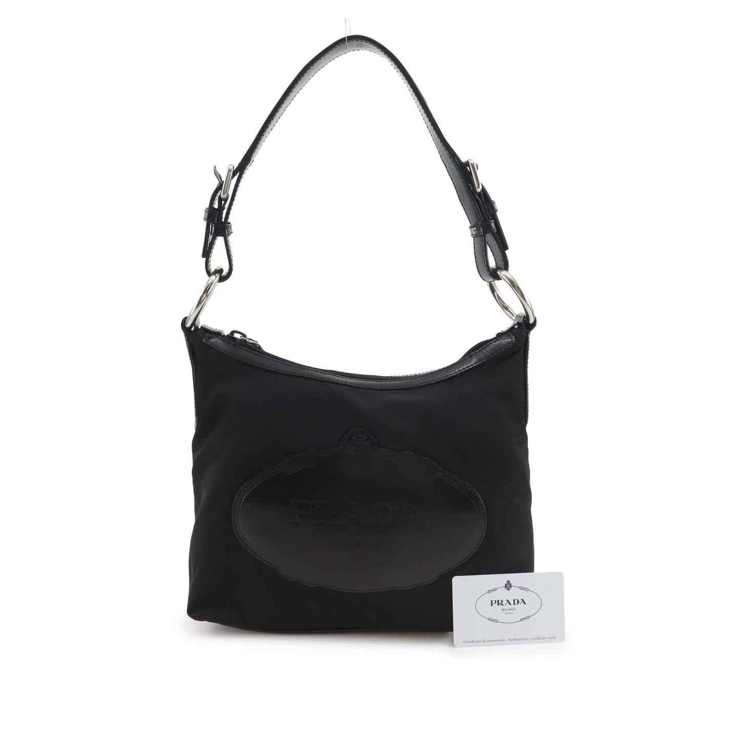 Prada Canapa Logo Tessuto Shoulder Bag