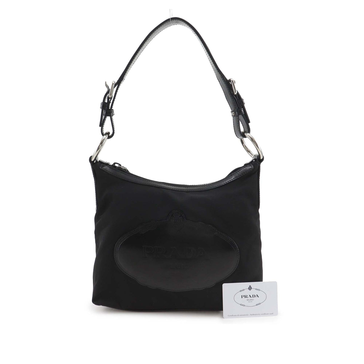 Prada Canapa Logo Tessuto Shoulder Bag