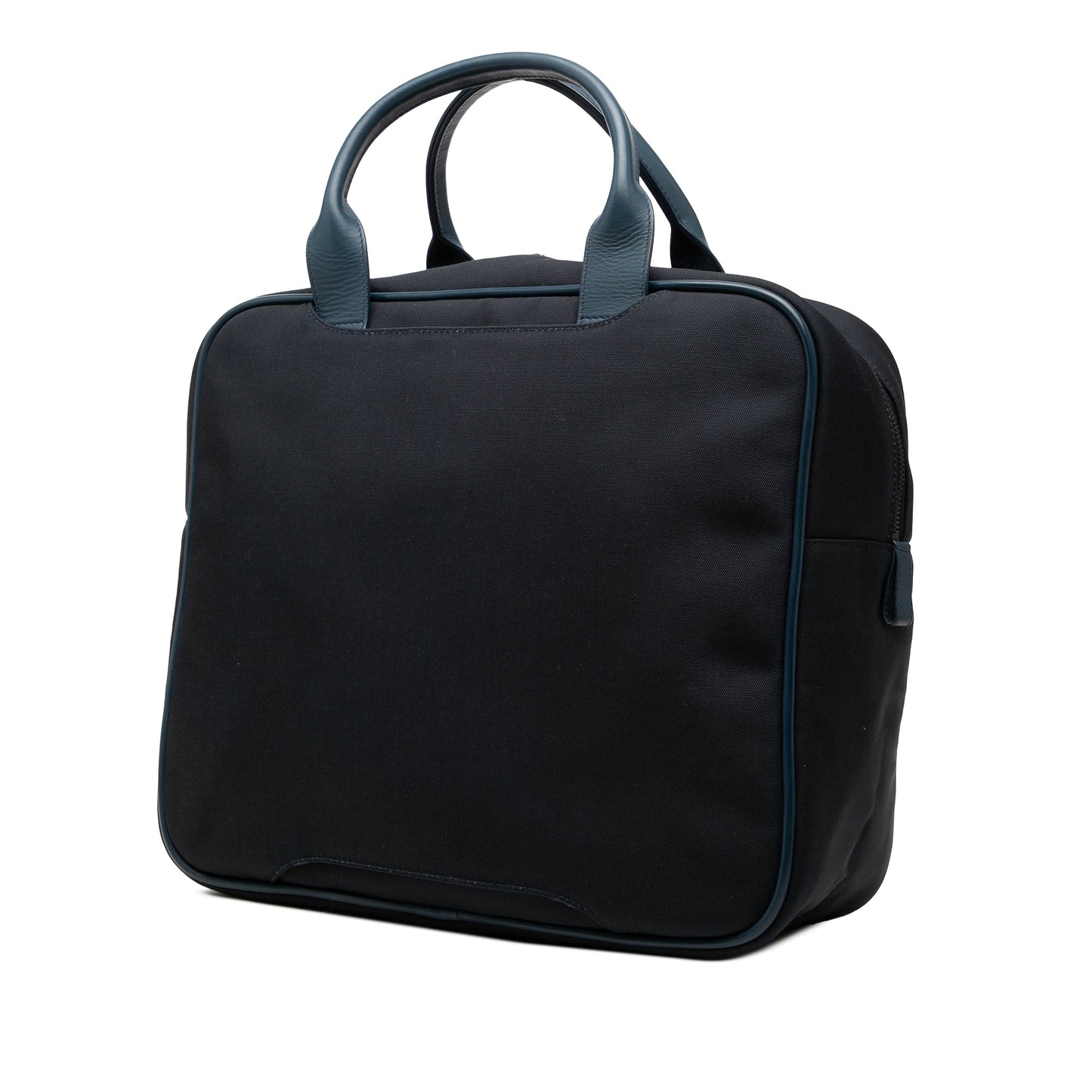 Bottega Veneta Bicolor Nappa Intrecciato Trimmed Canvas Business Bag