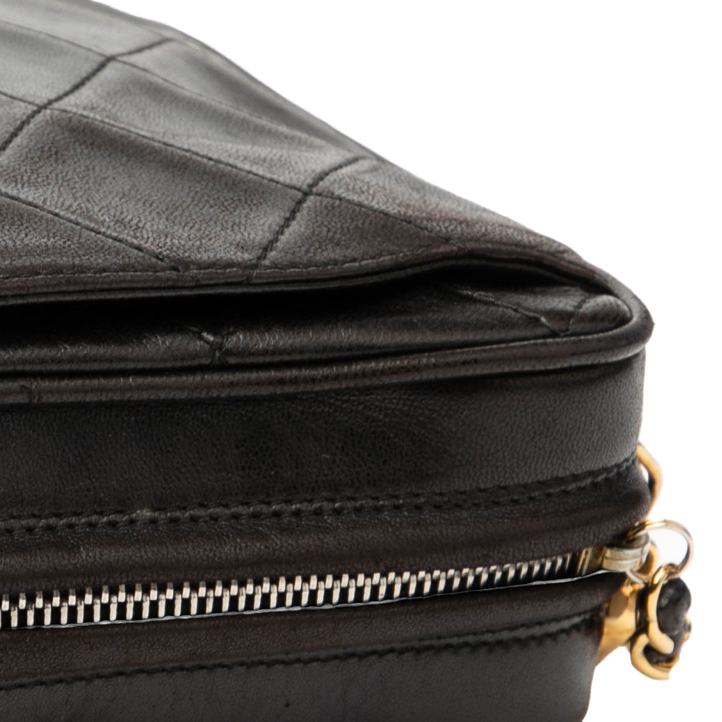 Chanel CC Quilted Lambskin Tassel Camera Bag