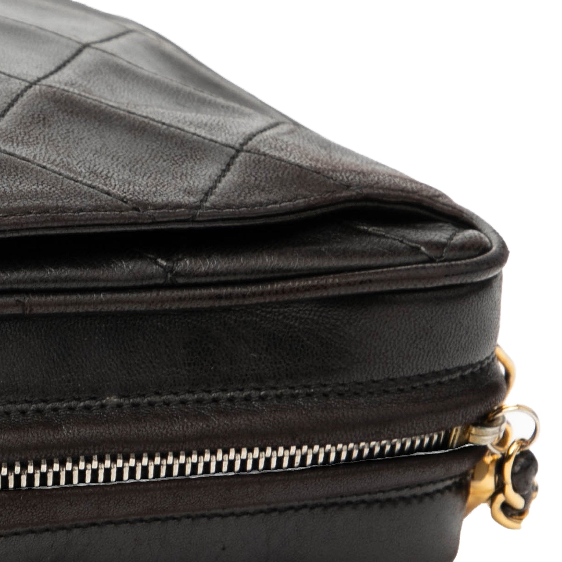 Chanel CC Quilted Lambskin Tassel Camera Bag
