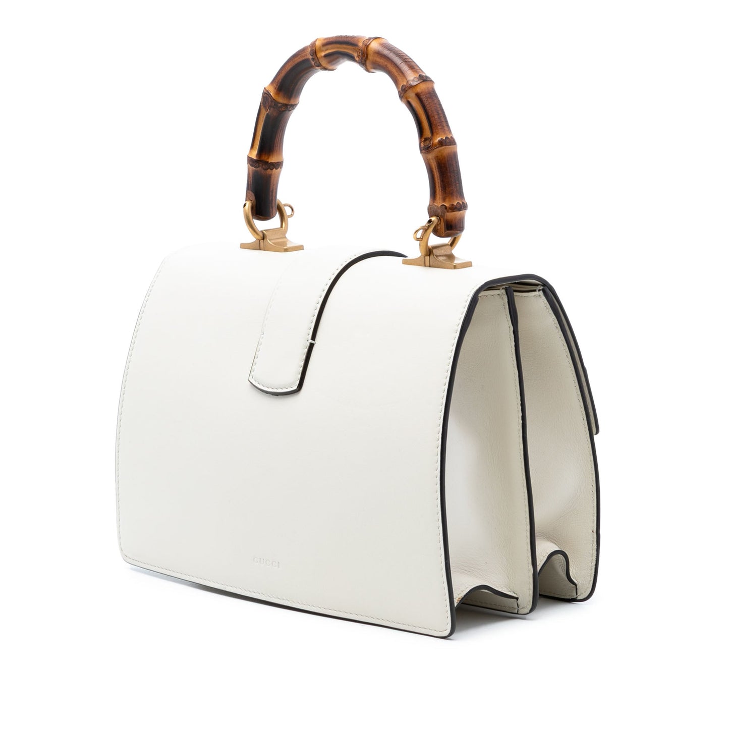 Medium Leather Bamboo Dionysus Web Satchel