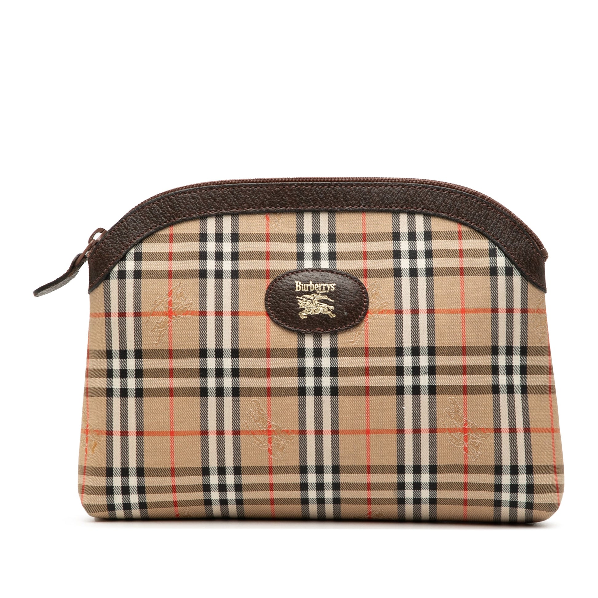 Burberry Haymarket Check Canvas Clutch