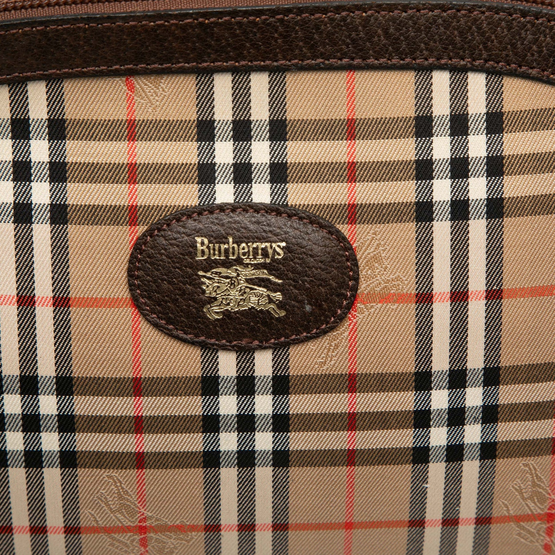 Burberry Haymarket Check Canvas Clutch