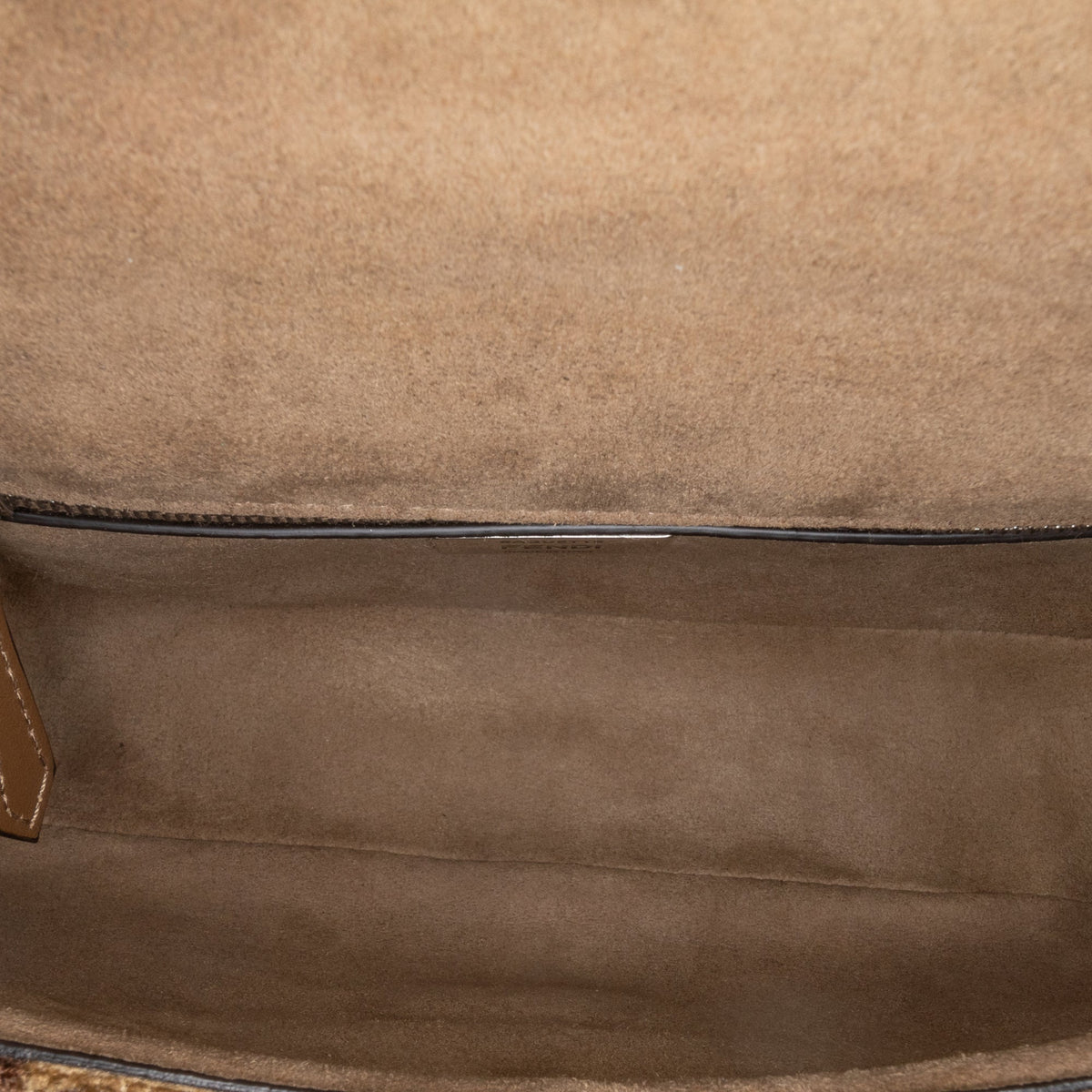Fendi Zucca Wool Chain Midi Baguette — Brown