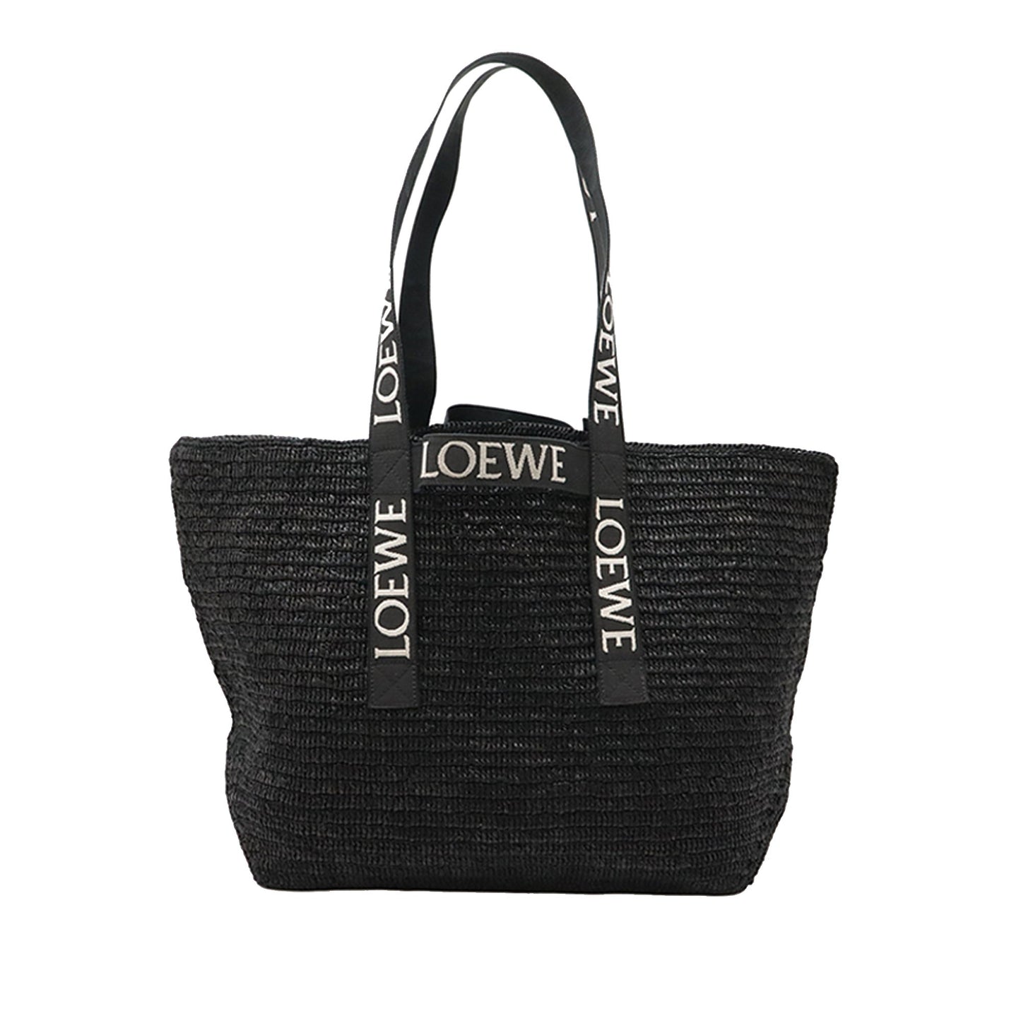 LOEWE Raffia Fold Shopper Tote