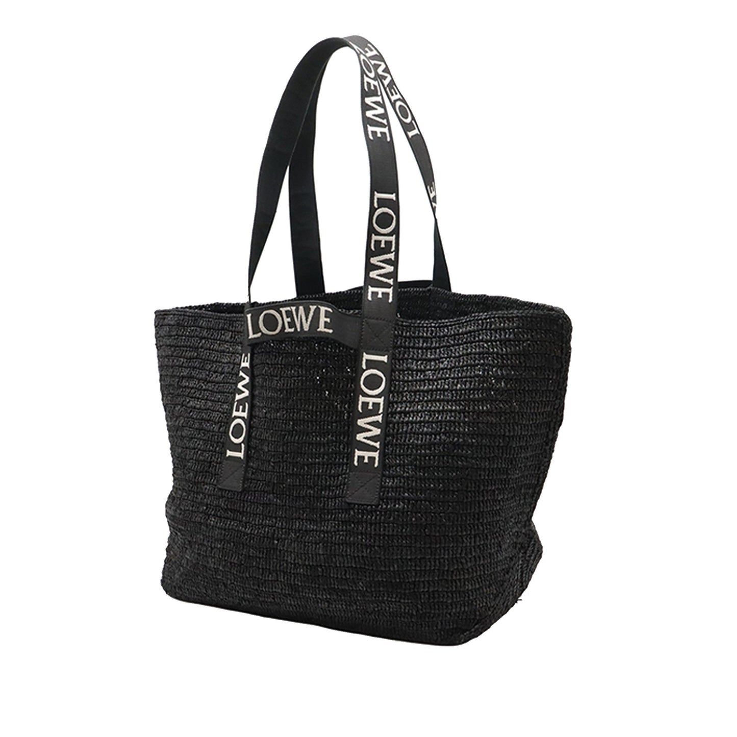LOEWE Raffia Fold Shopper Tote