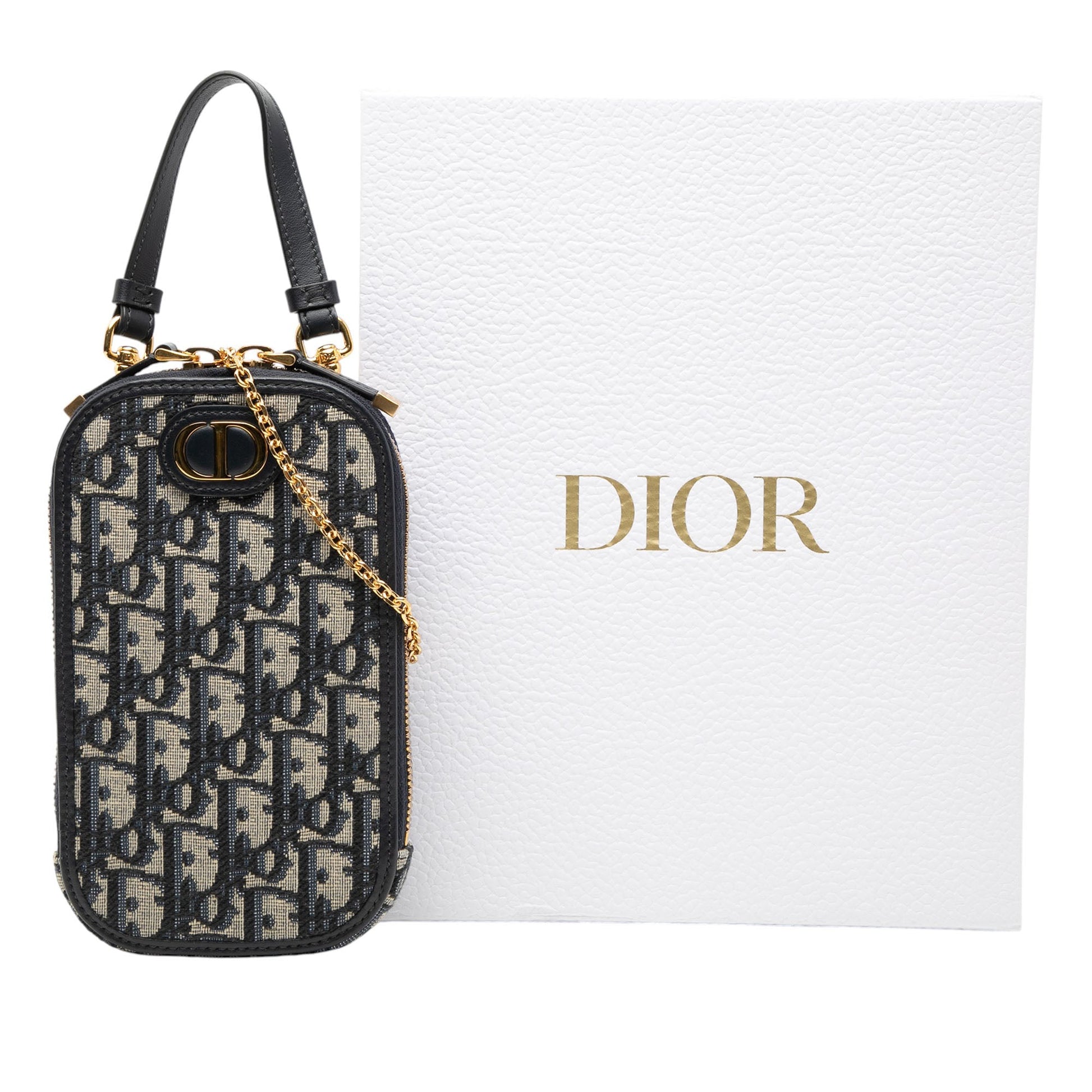 Dior Oblique Canvas 30 Montaigne Call in Dior Phone Holder