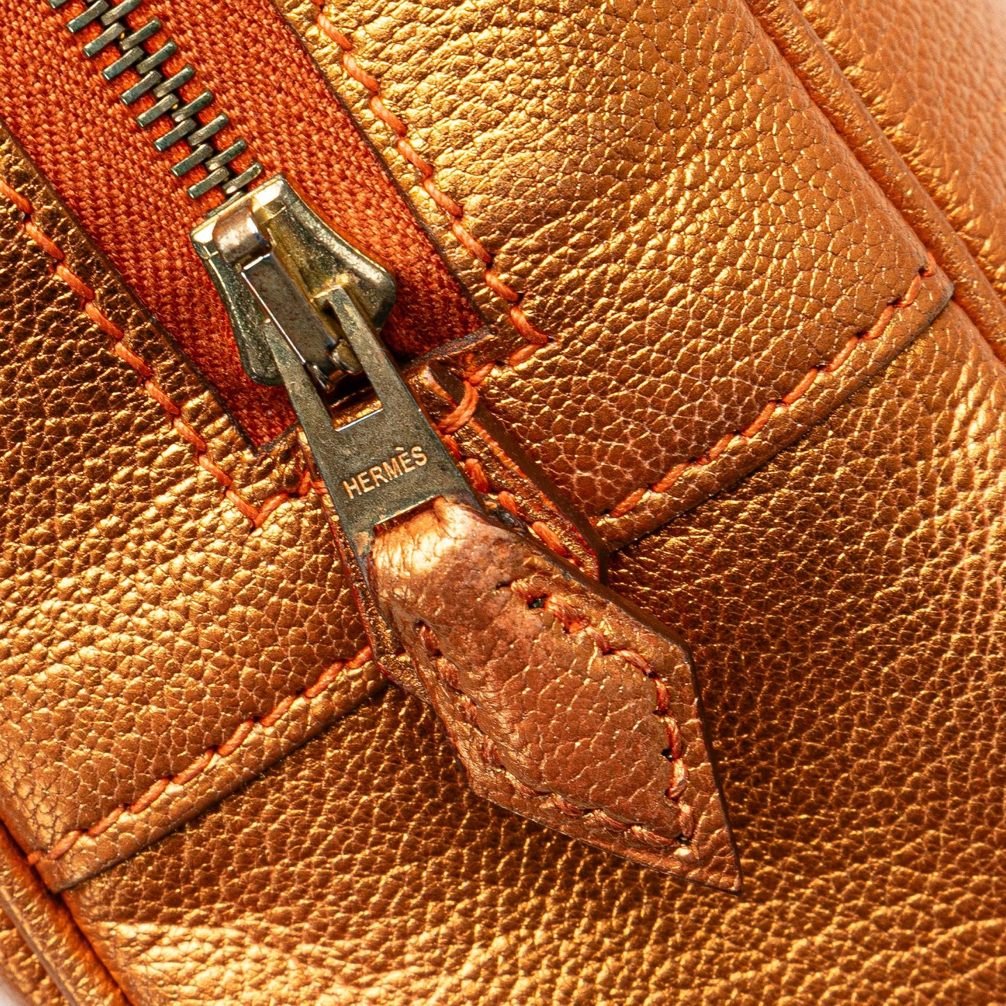 Hermès Metallic Chevre Coromandel Plume Elan 28