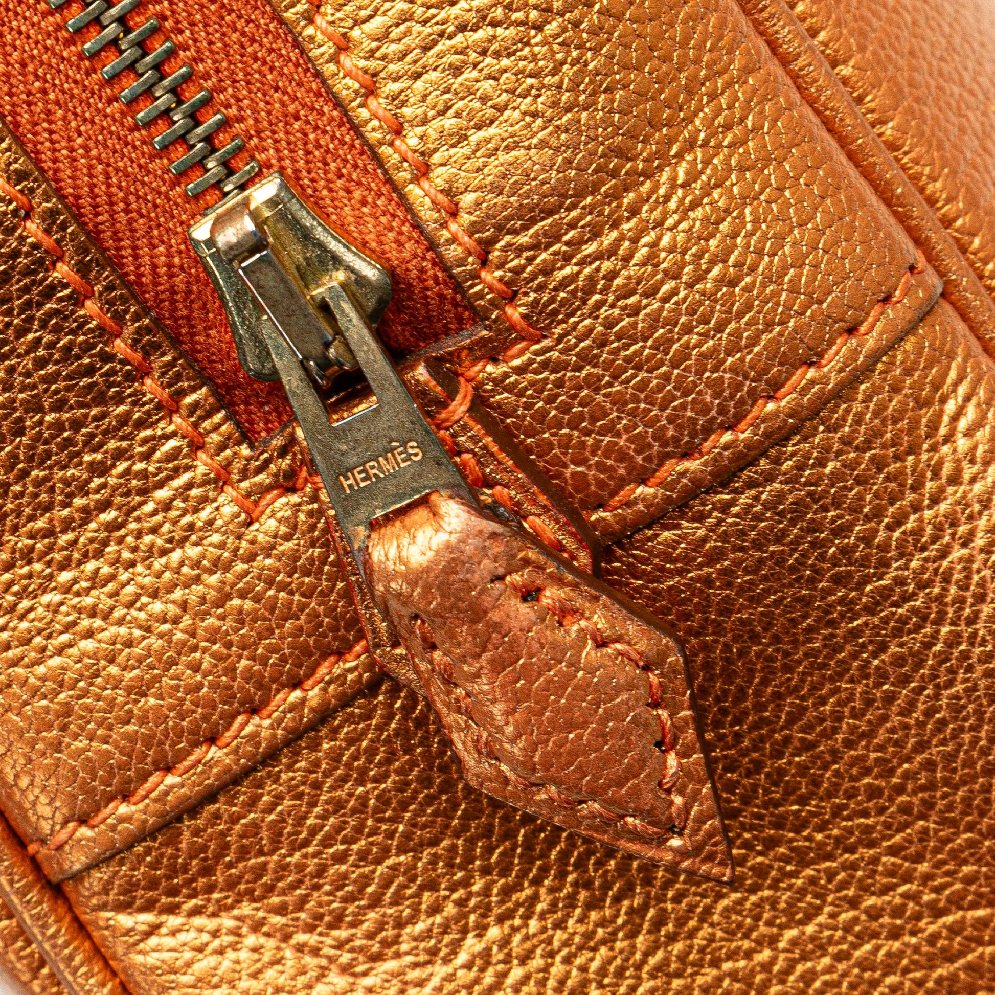 Hermès Metallic Chevre Coromandel Plume Elan 28