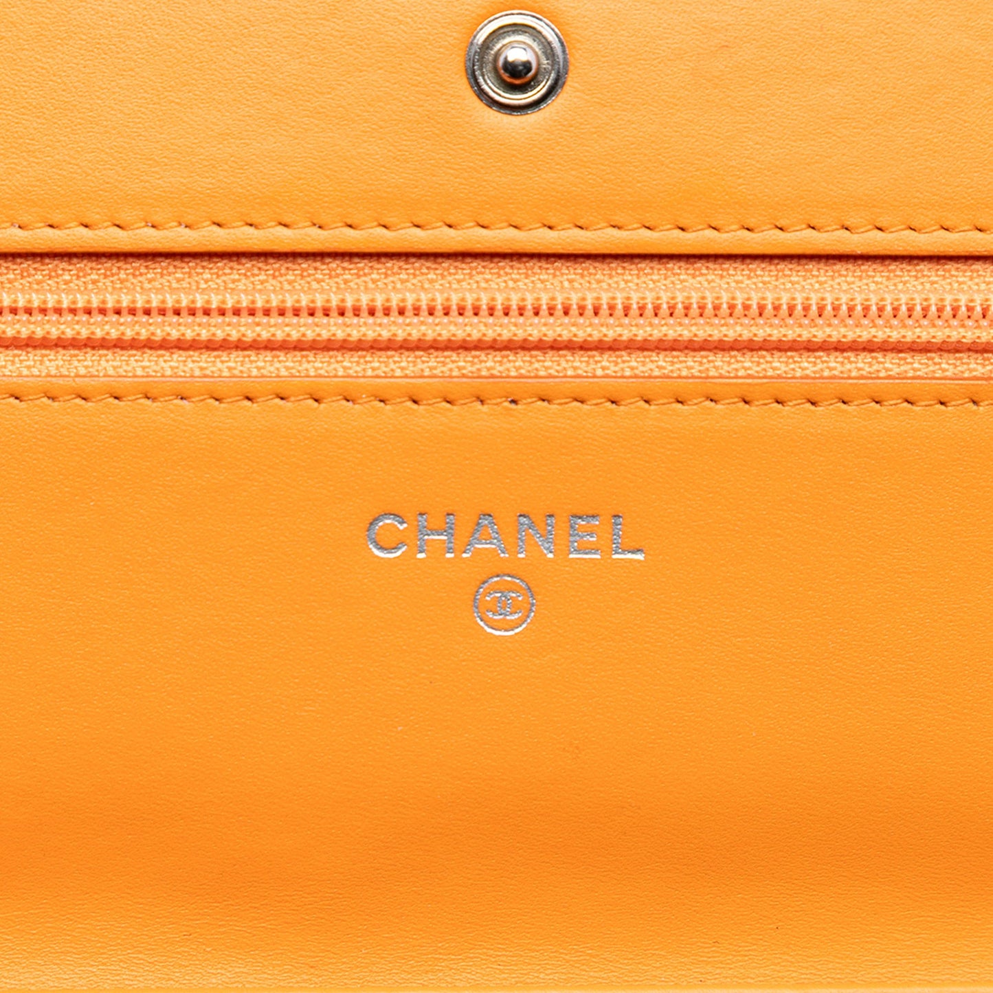 Chanel CC Quilted Patent Wallet on Chain