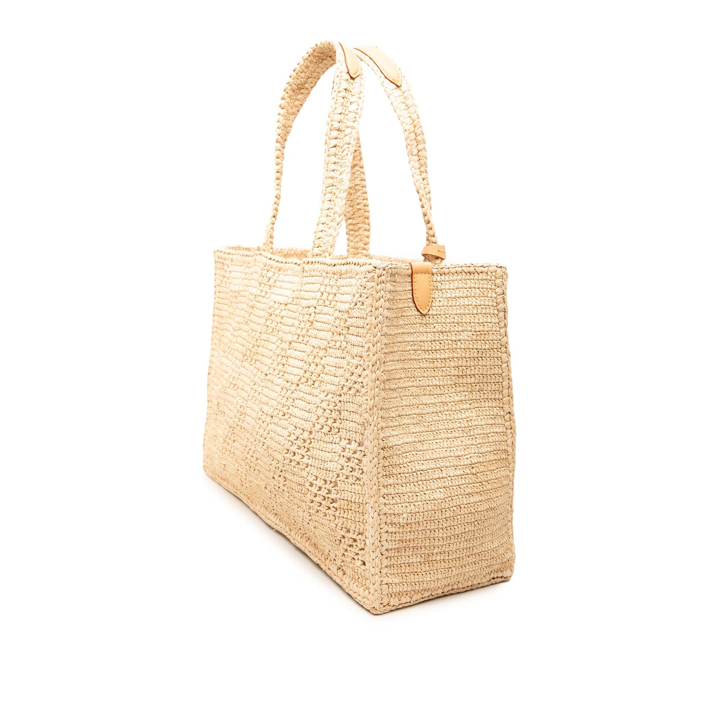 Louis Vuitton Damier Raffia Summer Shopper Tote MM