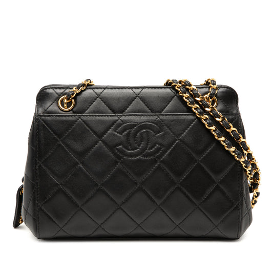 Chanel CC Quilted Lambskin Shoulder Bag