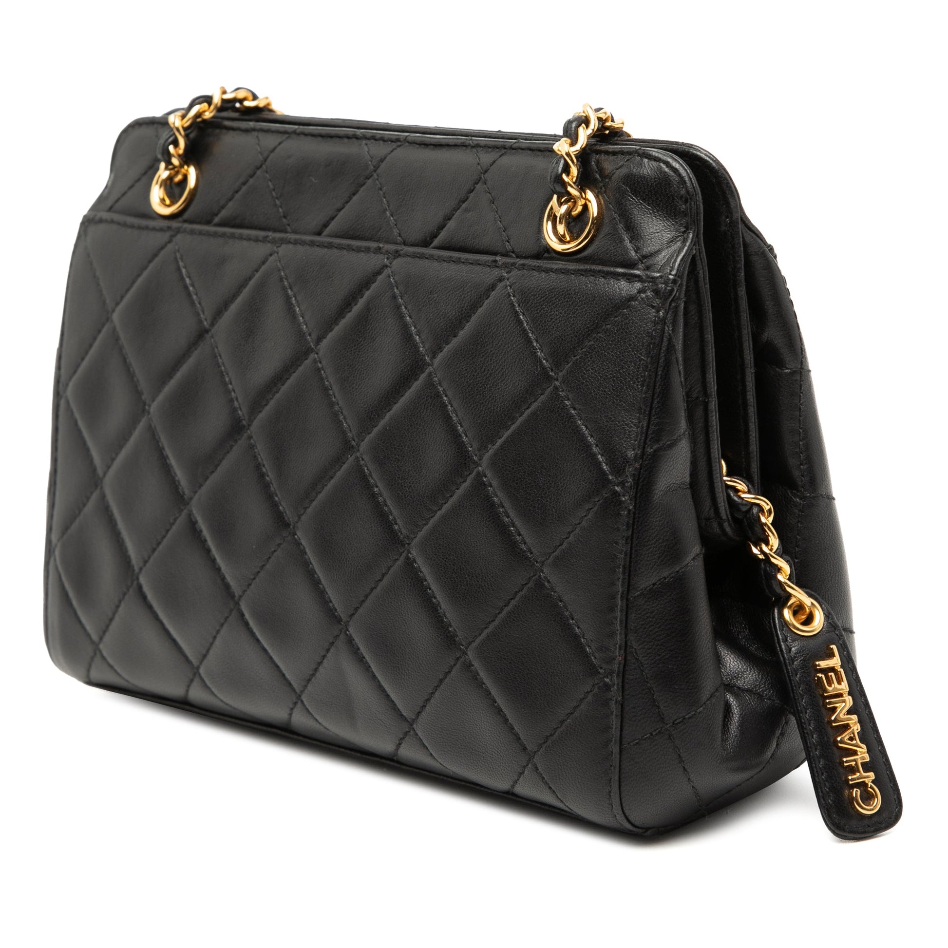 Chanel CC Quilted Lambskin Shoulder Bag