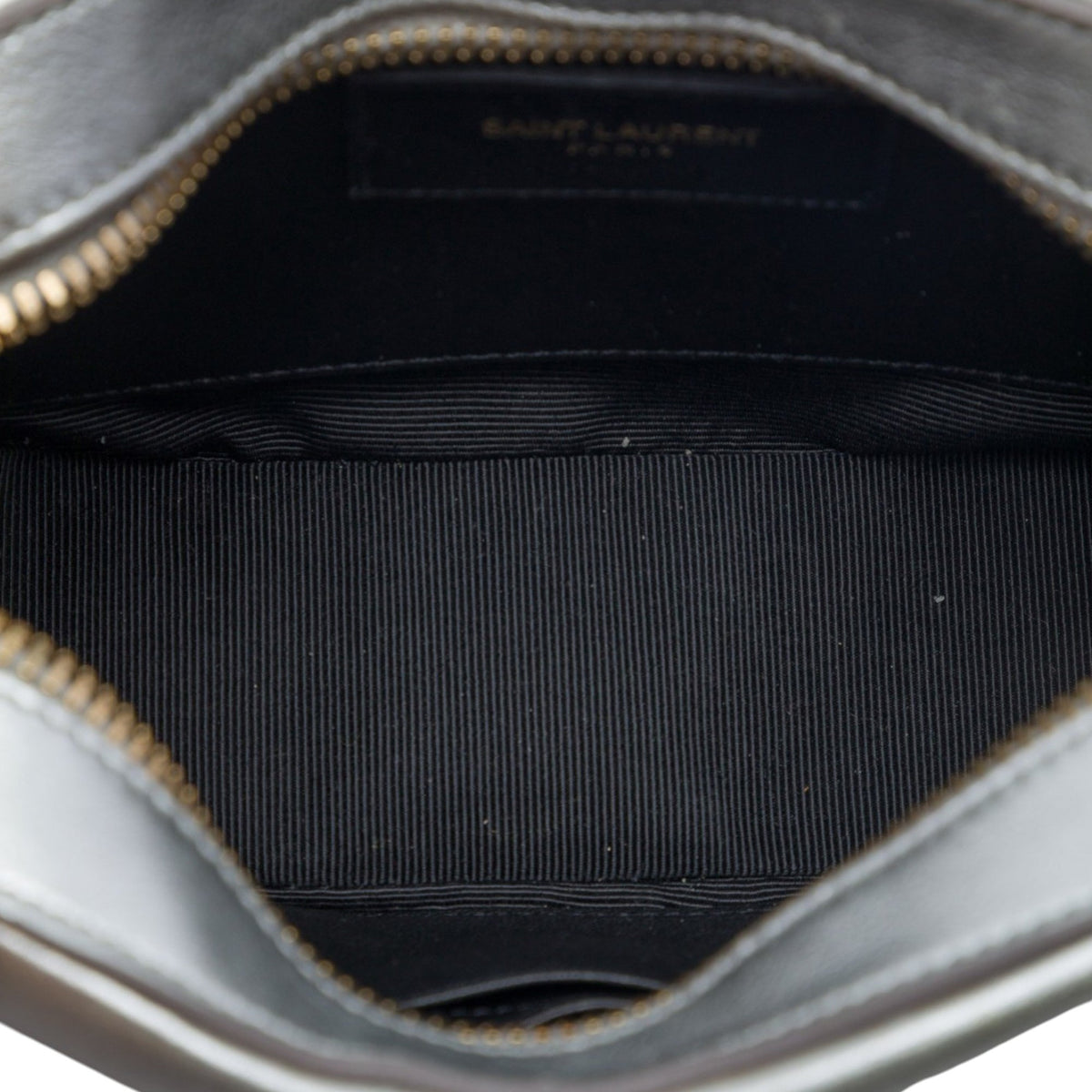 Saint Laurent Small Metallic Calfskin Classic Monogram Camera Bag