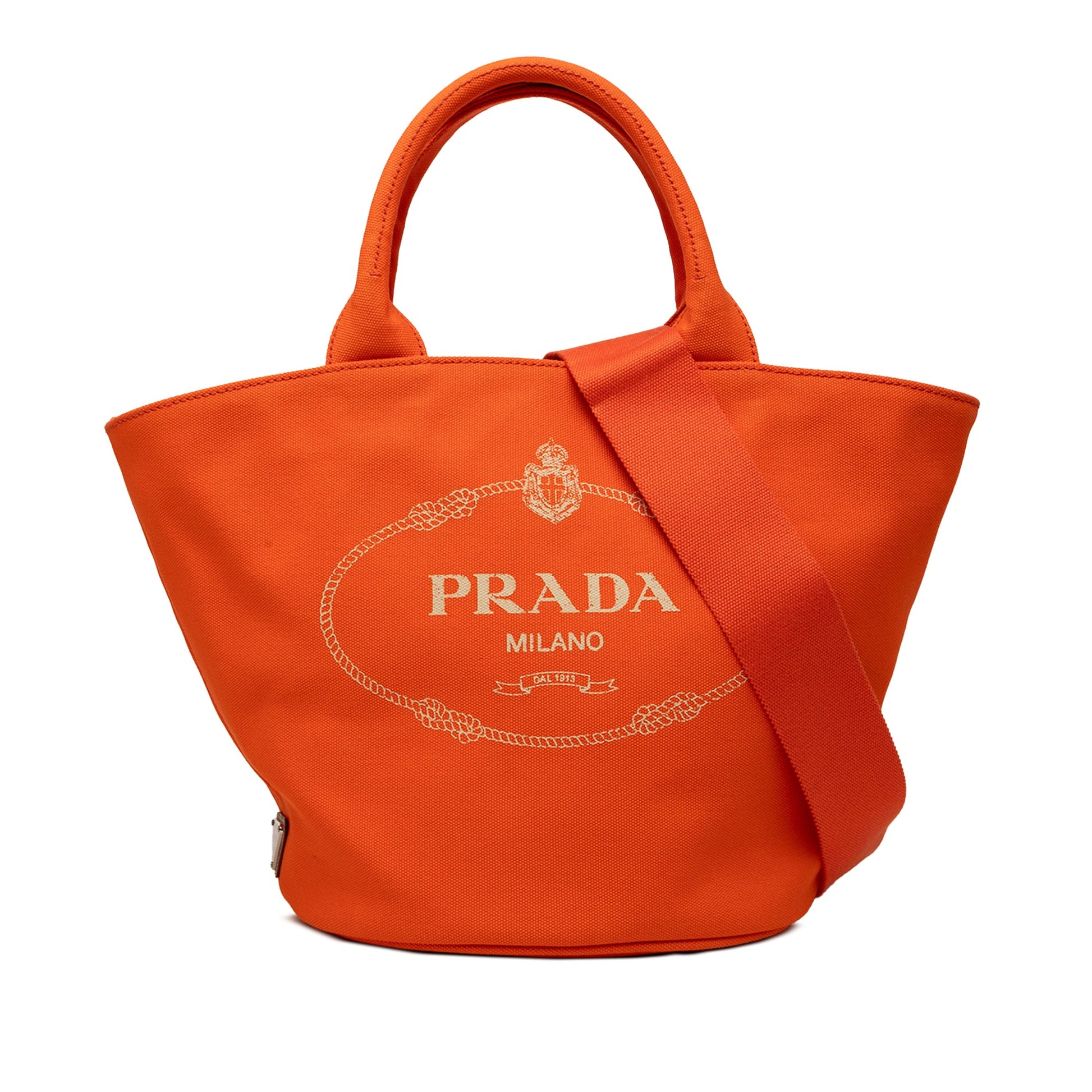 Prada Canvas Canapa Logo Tote