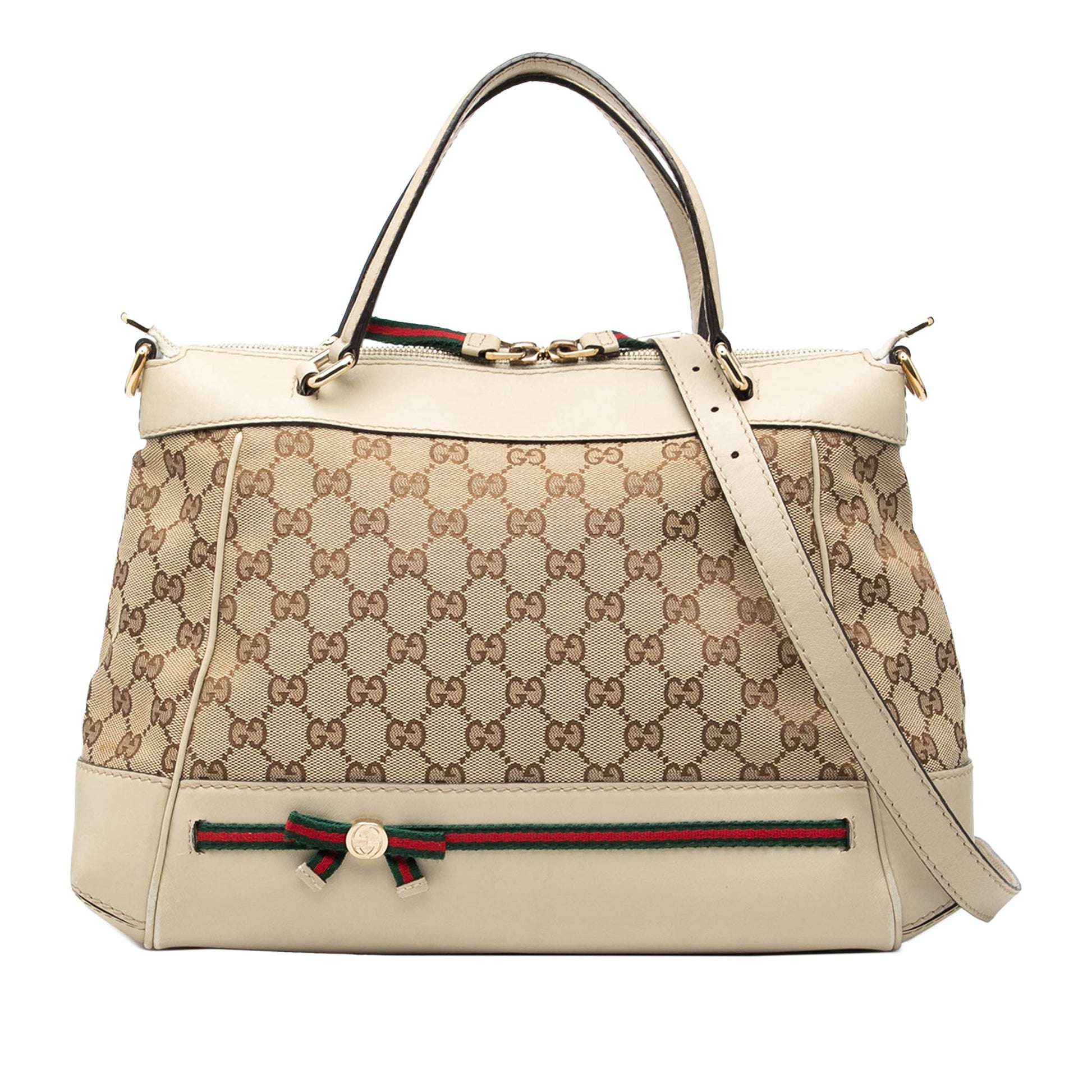 Gucci GG Canvas Web Mayfair Satchel