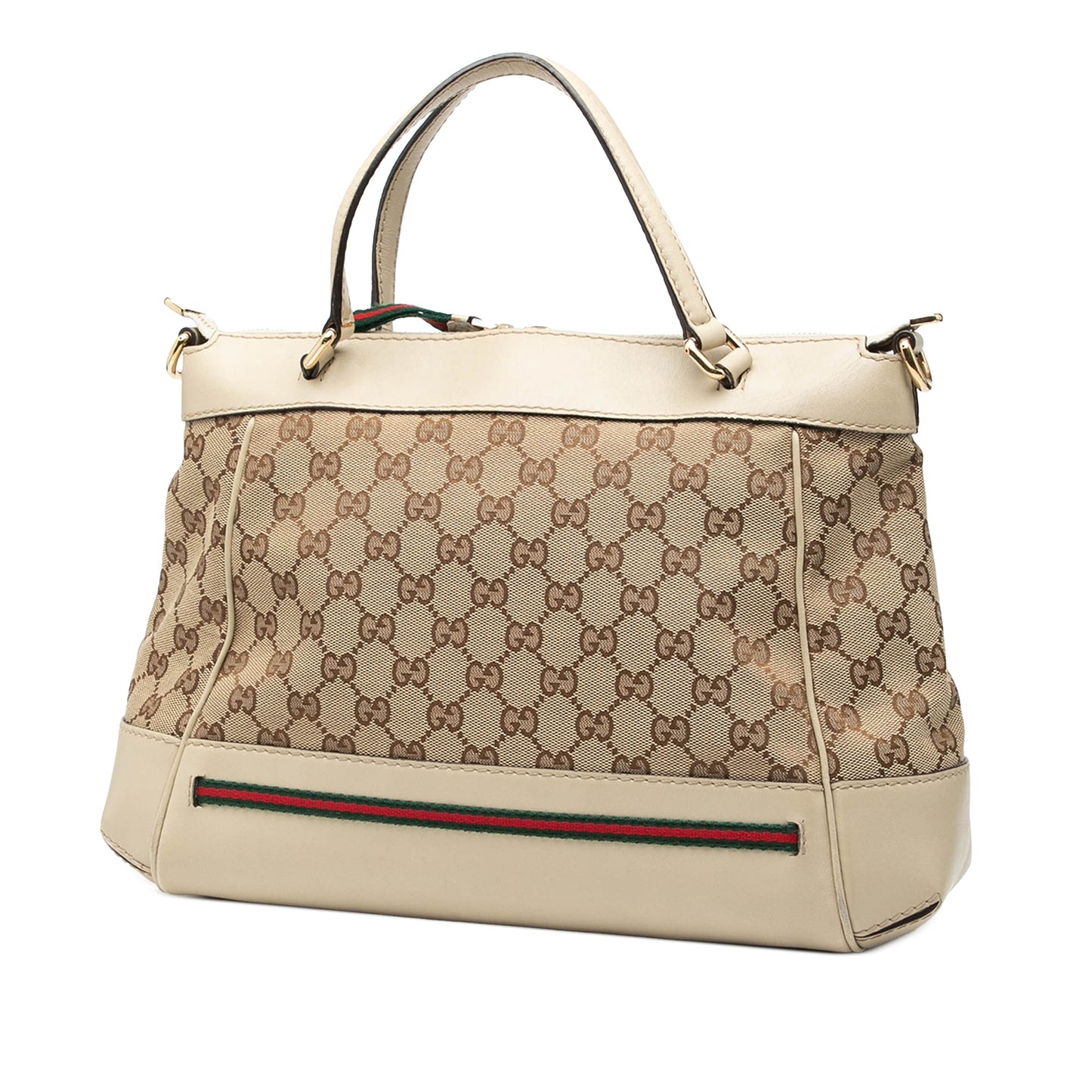 Gucci GG Canvas Web Mayfair Satchel