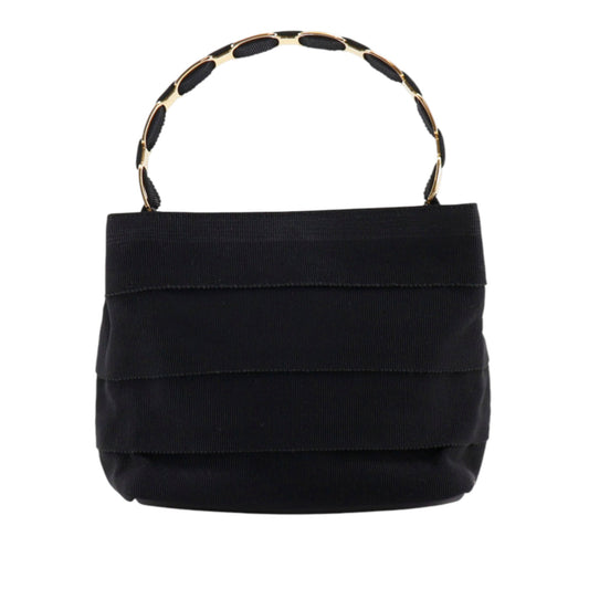 Ferragamo Nylon Tiered Grosgrain Vara Satchel
