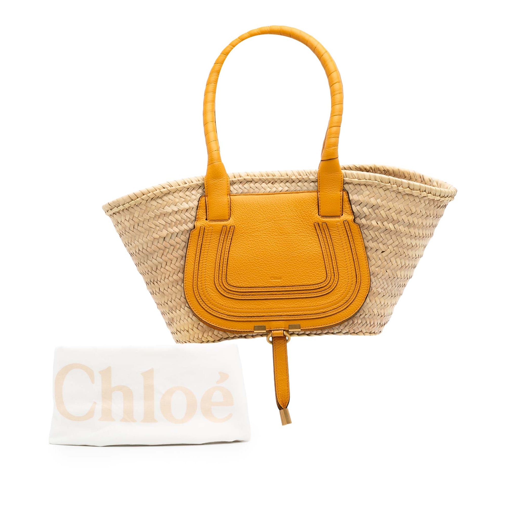 Chloé Medium Raffia Marcie Basket Tote