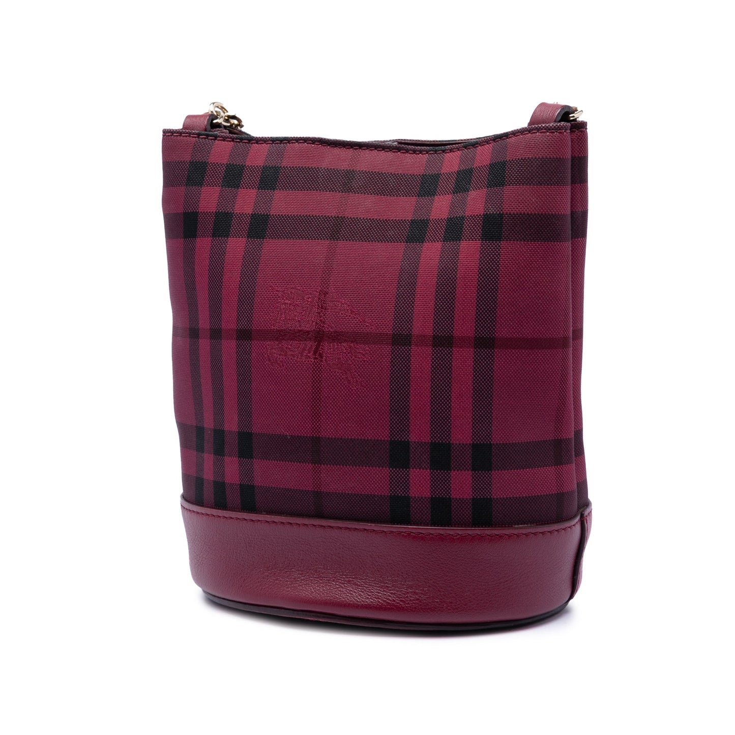 Burberry Baby Haymarket Check Nylon Overdyed Bucket Bag