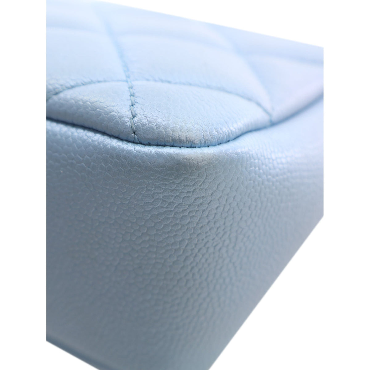 Chanel Mini Quilted Iridescent Caviar My Perfect Flap — Blue