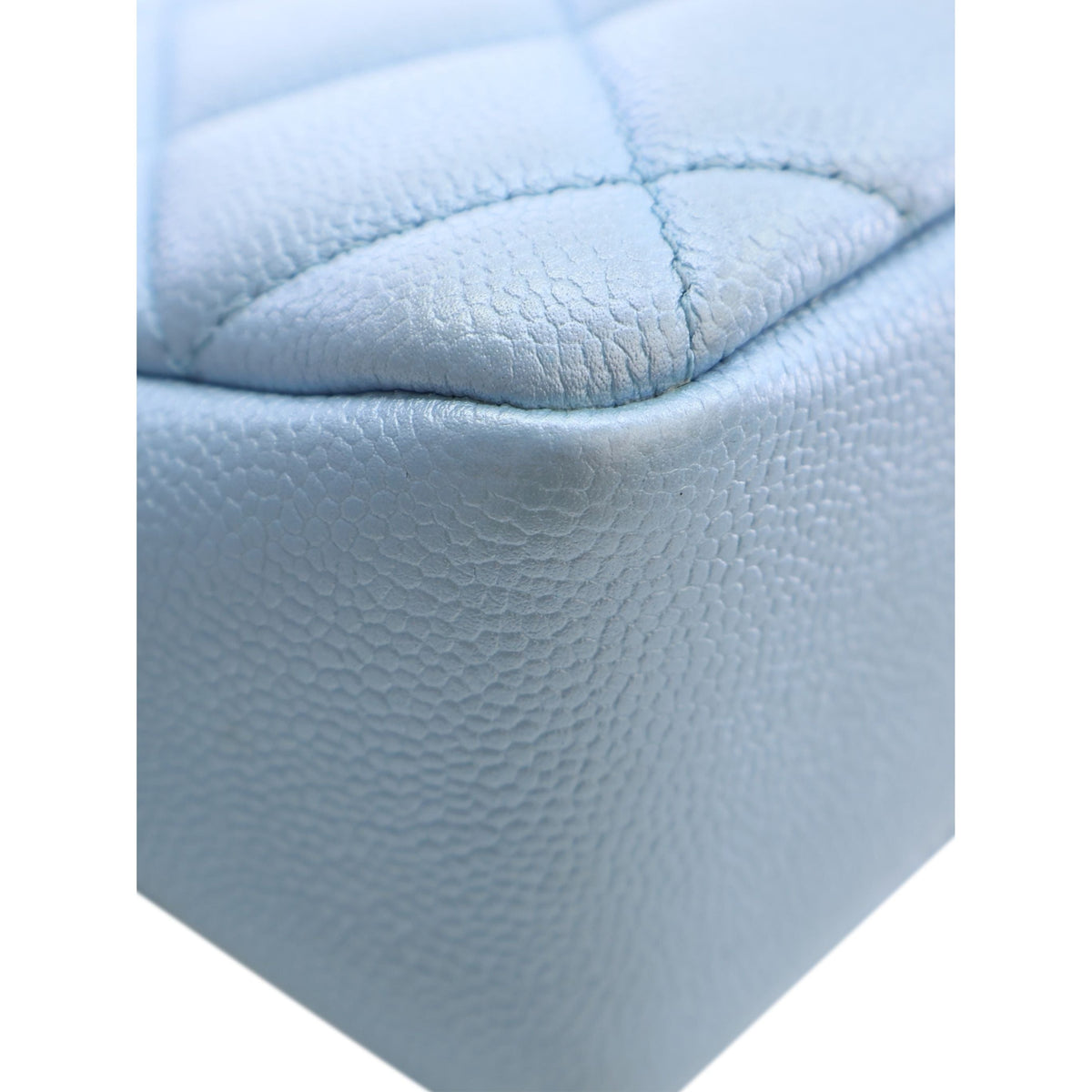 Chanel Mini Quilted Iridescent Caviar My Perfect Flap — Blue