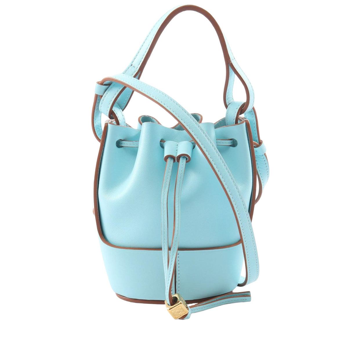 LOEWE Mini Leather Balloon Bucket Bag