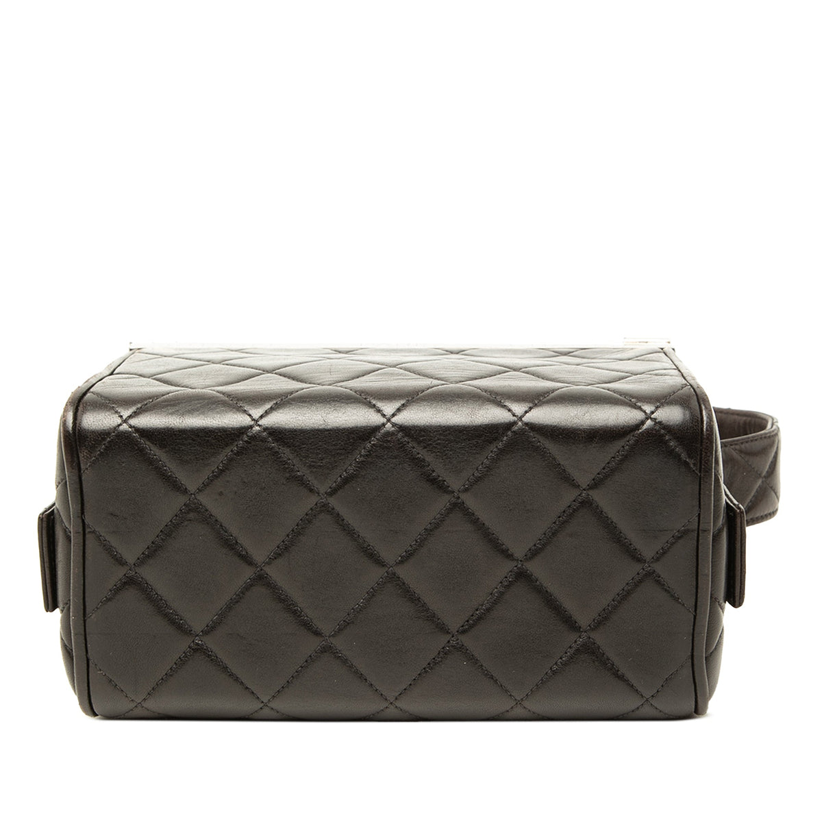 Chanel Quilted Lambskin Box Vanity Bag — Black