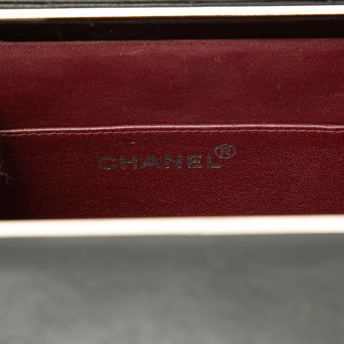 Chanel Quilted Lambskin Box Vanity Bag — Black