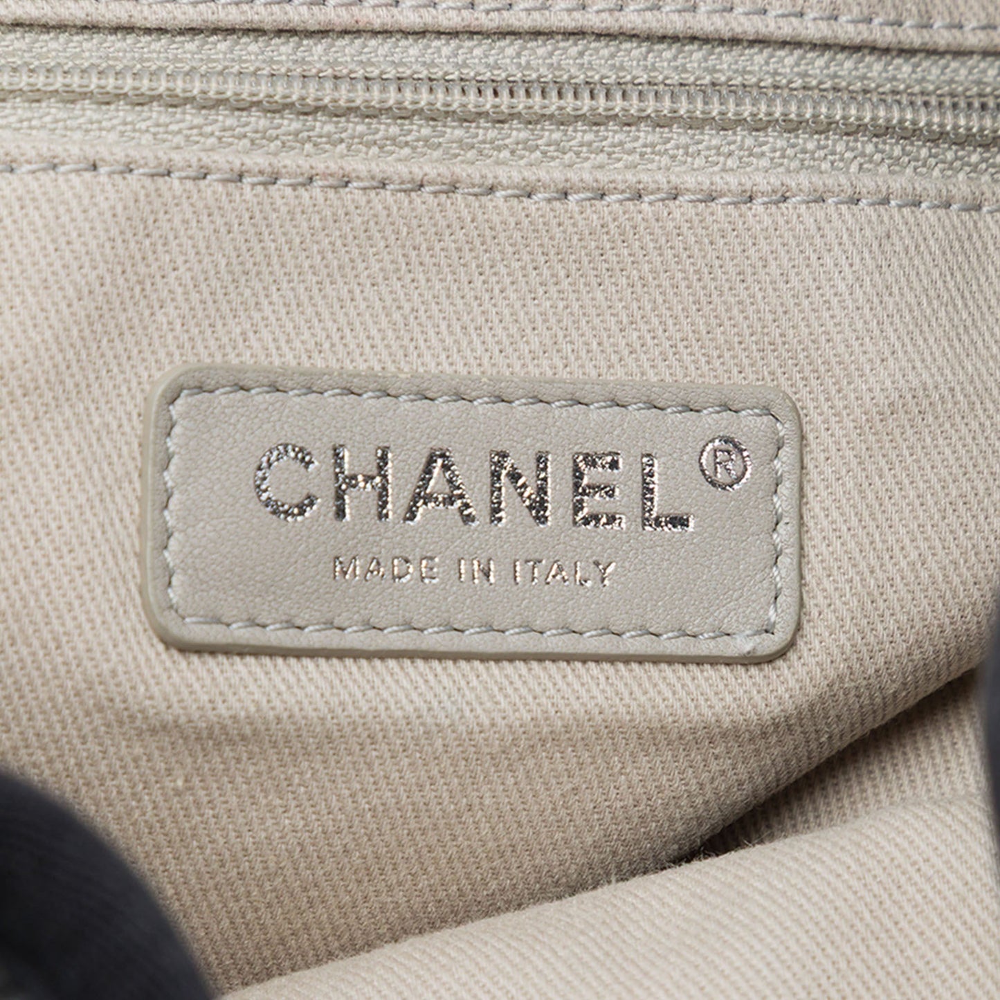 Chanel Canvas and Wool Striped Deauville Drawstring Bucket Bag