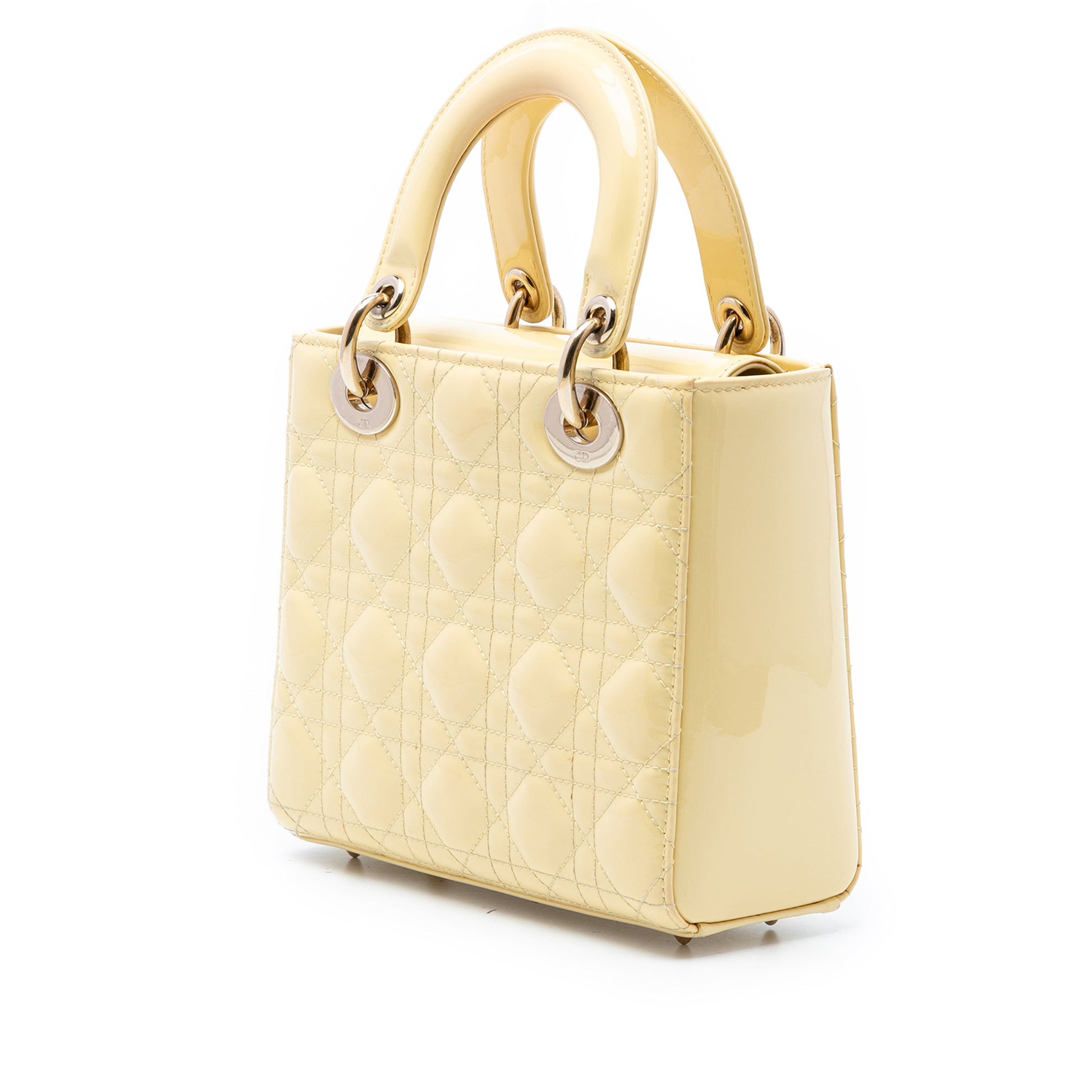 Dior Small Patent Cannage Lady Dior