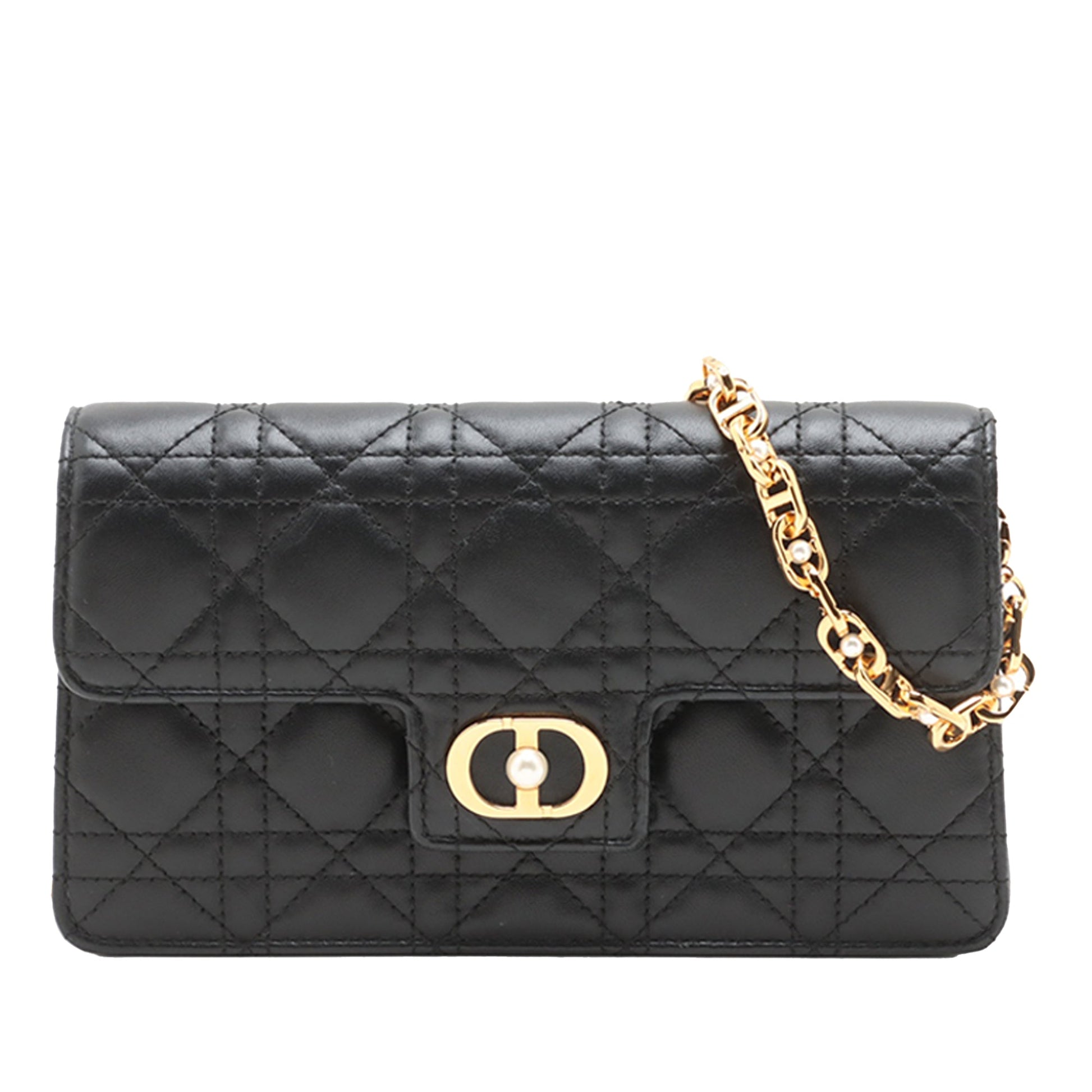 Dior lambskin Cannage Jolie Chain Crossbody