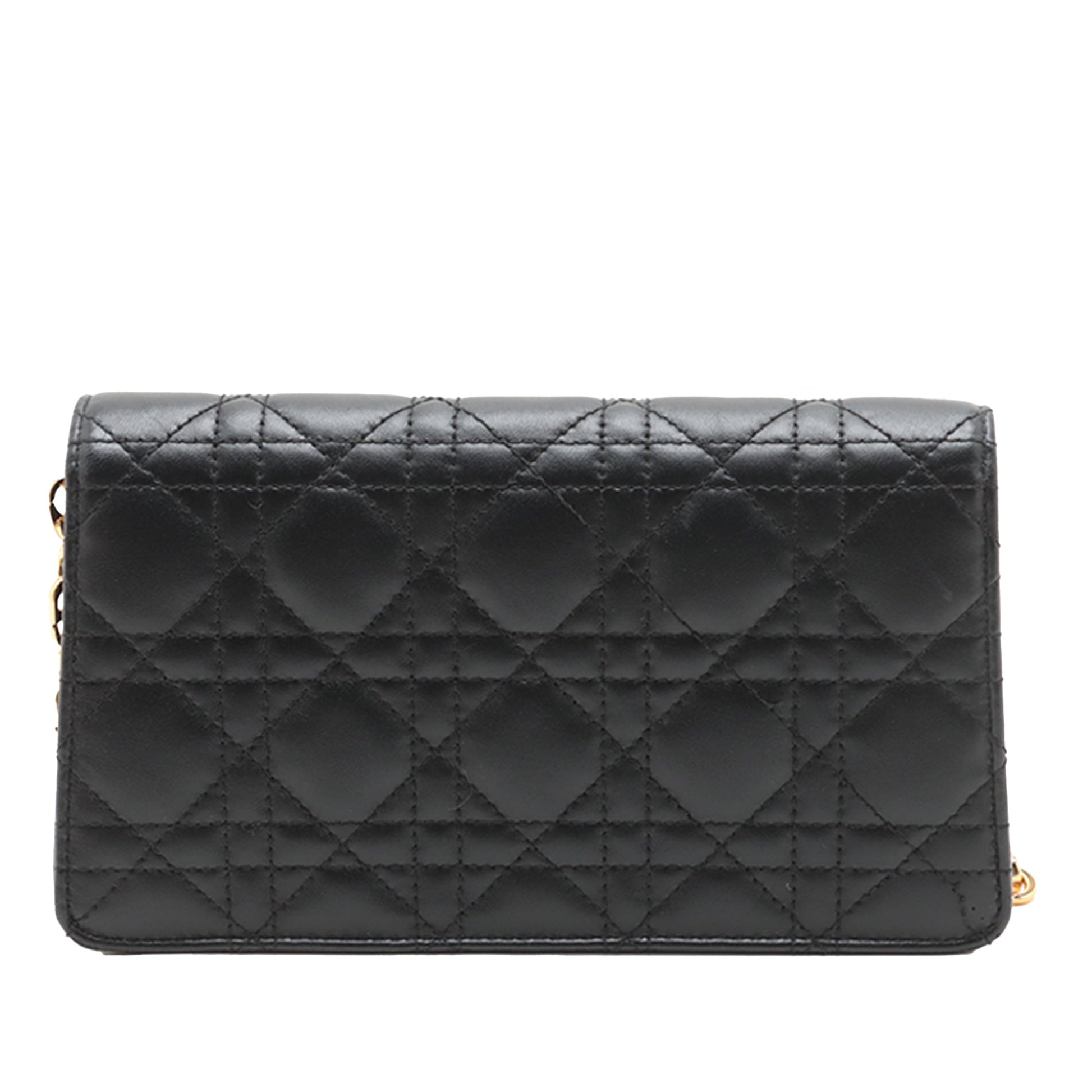 Dior lambskin Cannage Jolie Chain Crossbody