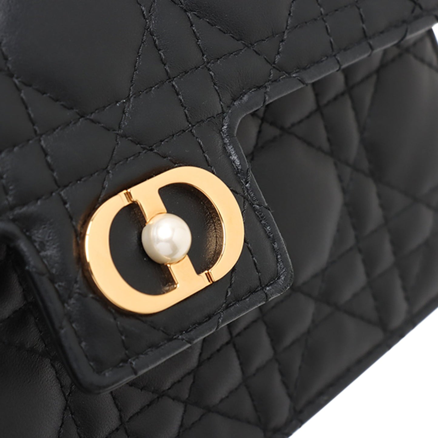 Dior lambskin Cannage Jolie Chain Crossbody