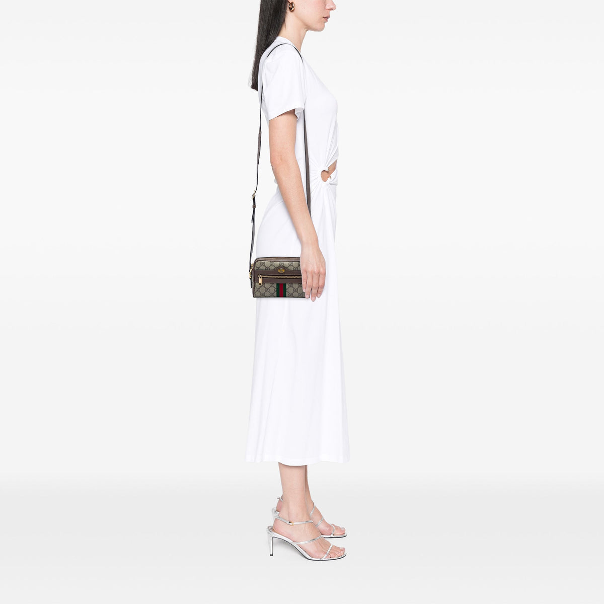 Gucci Mini GG Supreme Web Ophidia Crossbody