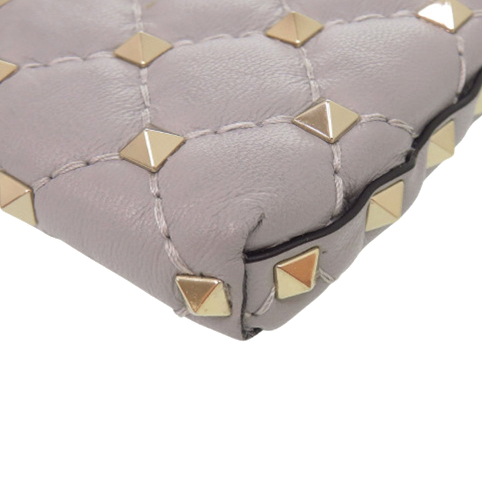 Valentino Lambskin Rockstud Spike Phone Case Crossbody