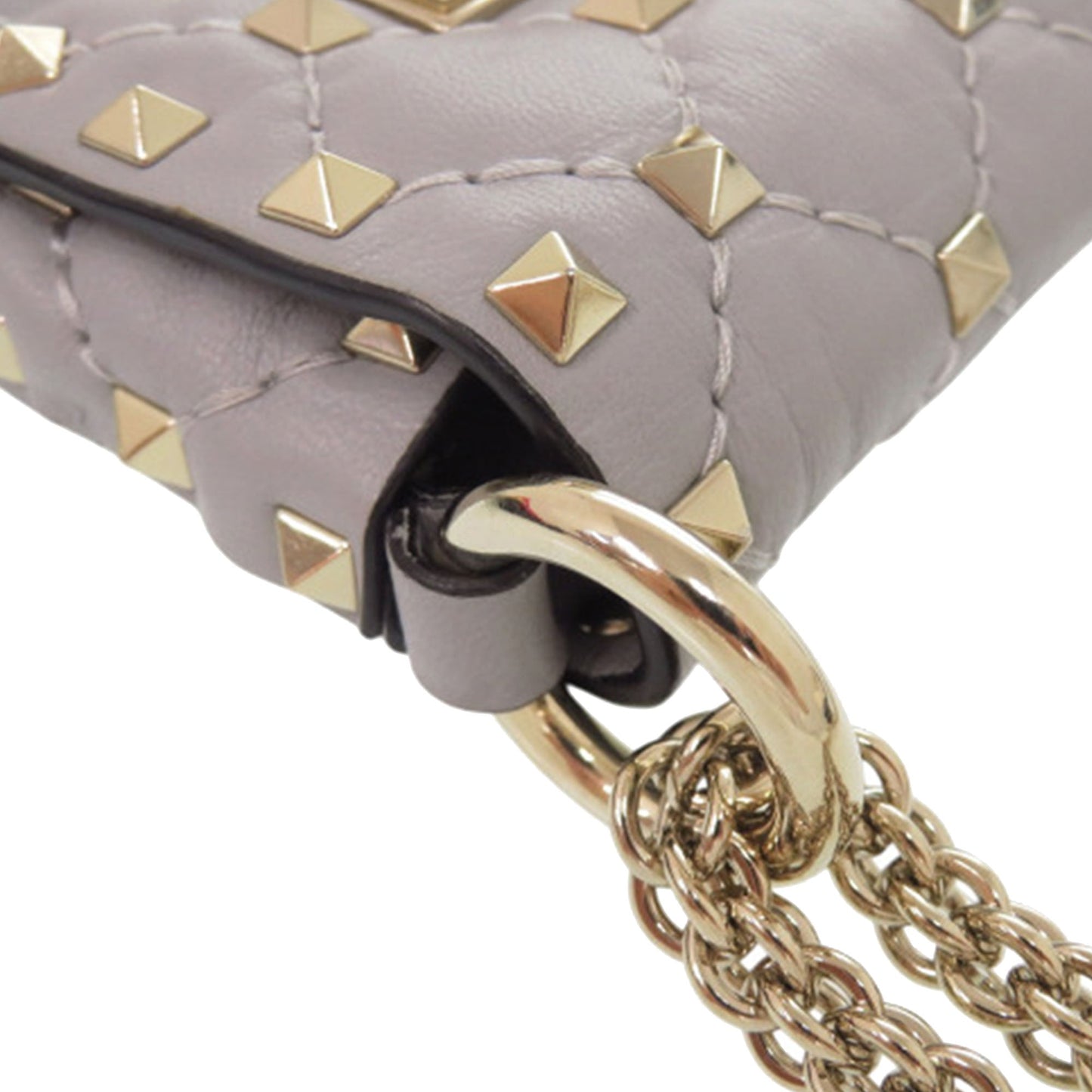 Valentino Lambskin Rockstud Spike Phone Case Crossbody